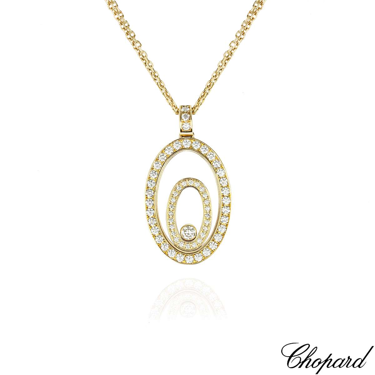 Chopard Yellow Gold Happy Spirit Diamond Pendant 79/5879/0-20